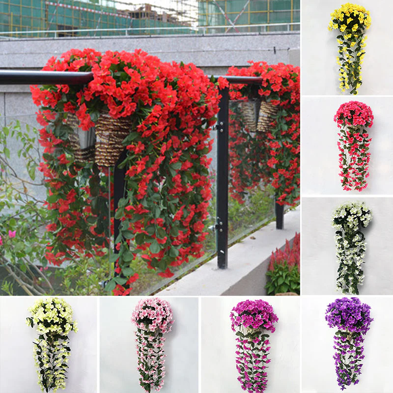 💐🌺Vivid Artificial Hanging Orchid Bunch - Image 11