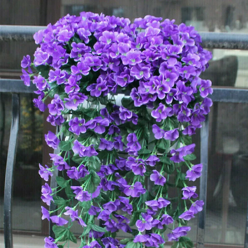 💐🌺Vivid Artificial Hanging Orchid Bunch - Image 4