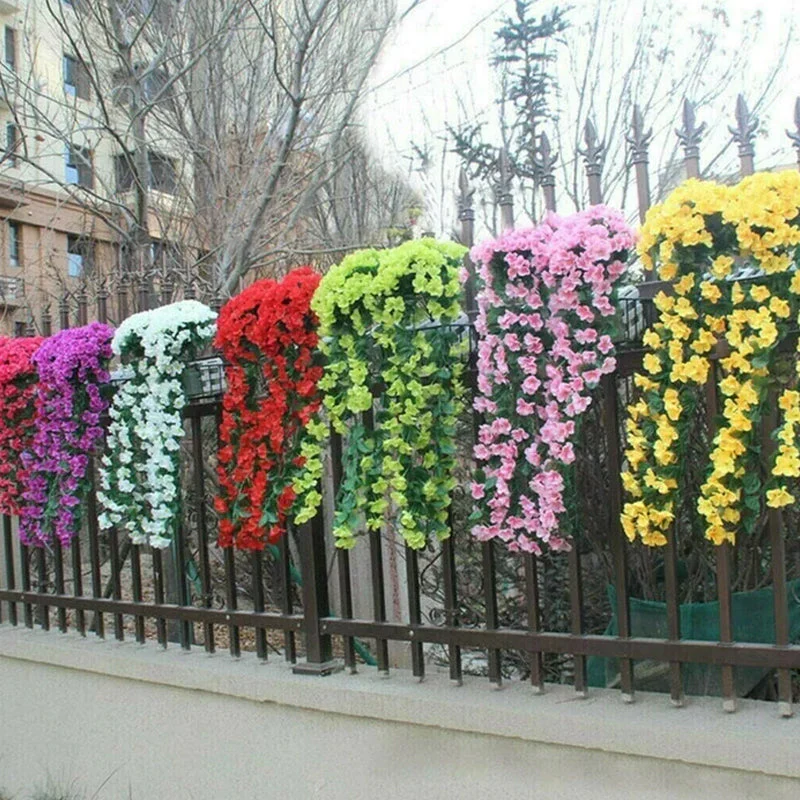 💐🌺Vivid Artificial Hanging Orchid Bunch - Image 7