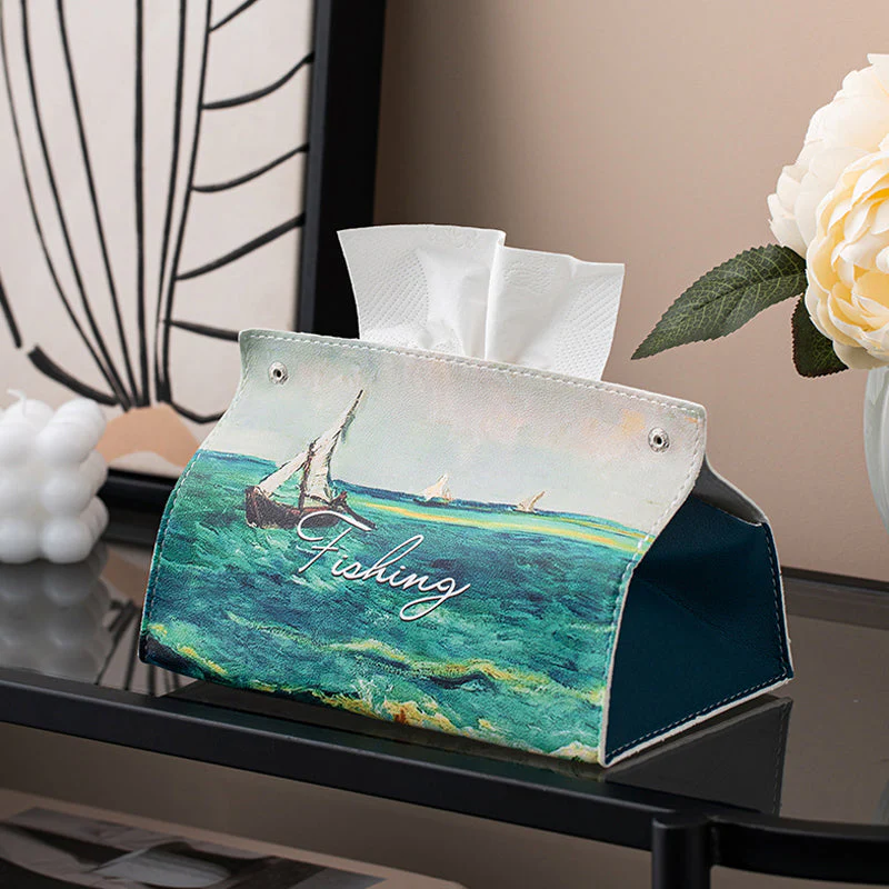 🧑🎄Christmas Hot Sale-Buy More Save More🎄Oil Painting Pastoral Style Paper Box - Image 7