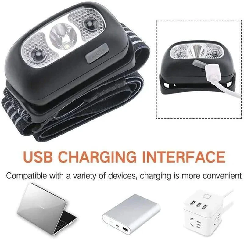 đ„Christmas Sale 50% OffâšCharging Induction Adventure Emergency Headlights - Image 7