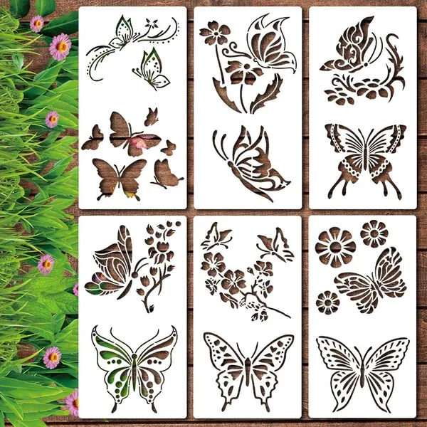 🔥DIY Decoration🌻 - Garden Fence Large Flower Drawing Stencils - Image 15