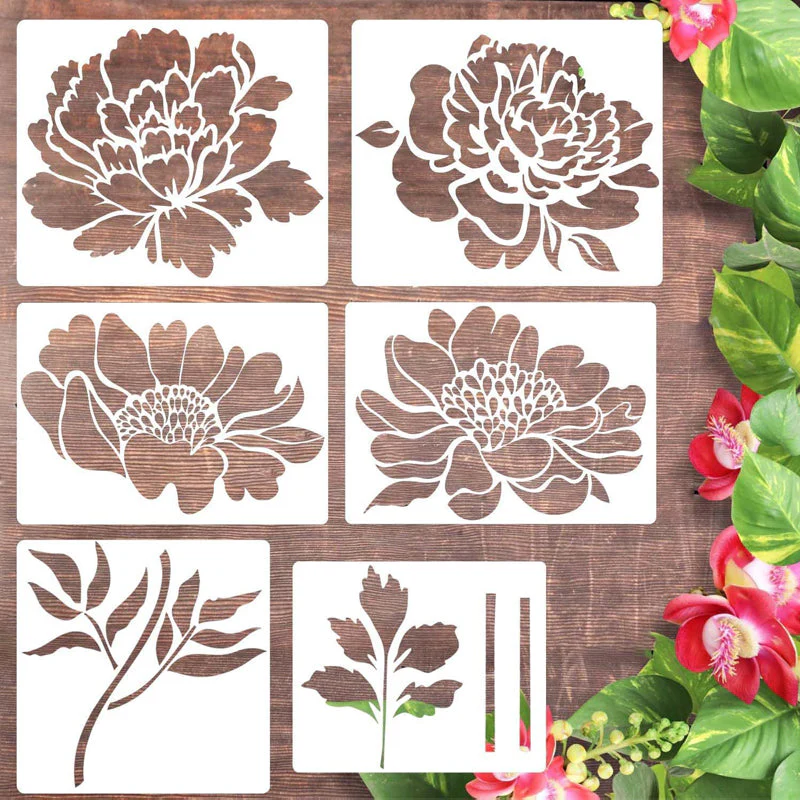 🔥DIY Decoration🌻 - Garden Fence Large Flower Drawing Stencils - Image 17