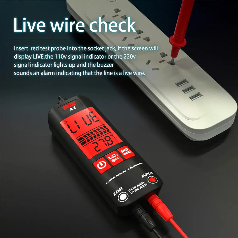 🔥New Year Sale - 50% Off🔥A1 Fully Automatic Anti-Burn Intelligent Digital Multimeter - Image 9