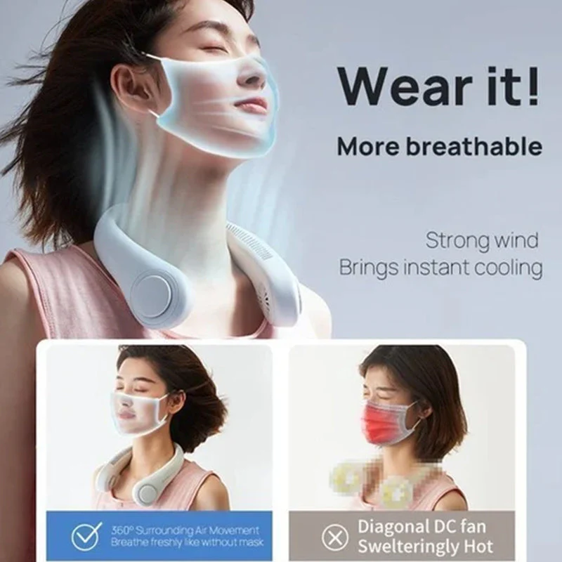🔥Summer Hot Sale🔥New Portable Neck Fan - Image 3