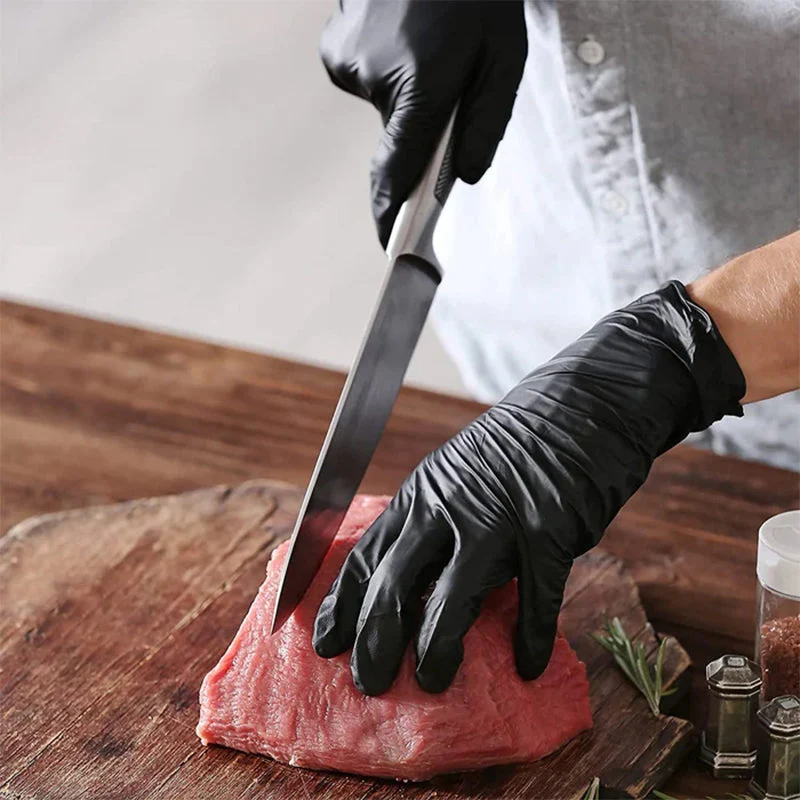 🔥50% OFF🔥100PCS Of Disposable Black Nitrile Gloves - Image 10