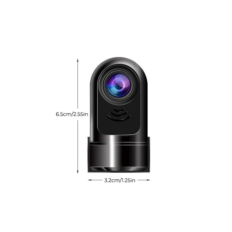 1080P HD 360° Rotating Mini ADAS Dashcam - Image 11