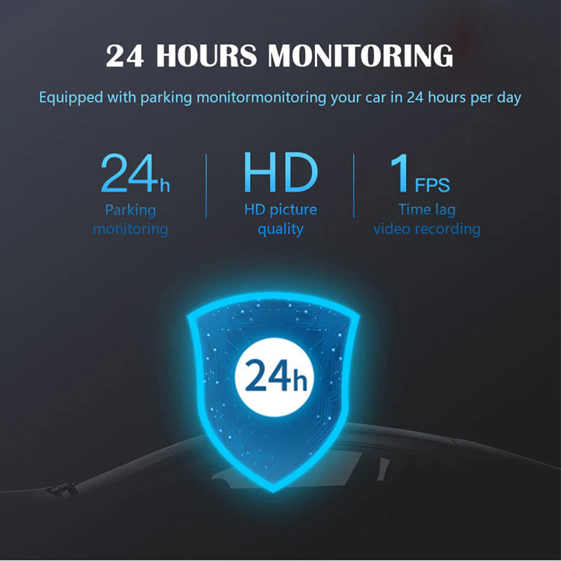 1080P HD 360° Rotating Mini ADAS Dashcam - Image 2