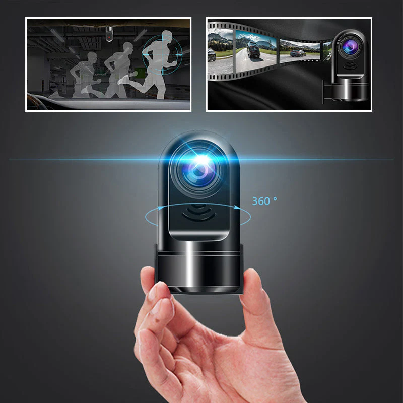 1080P HD 360° Rotating Mini ADAS Dashcam - Image 9