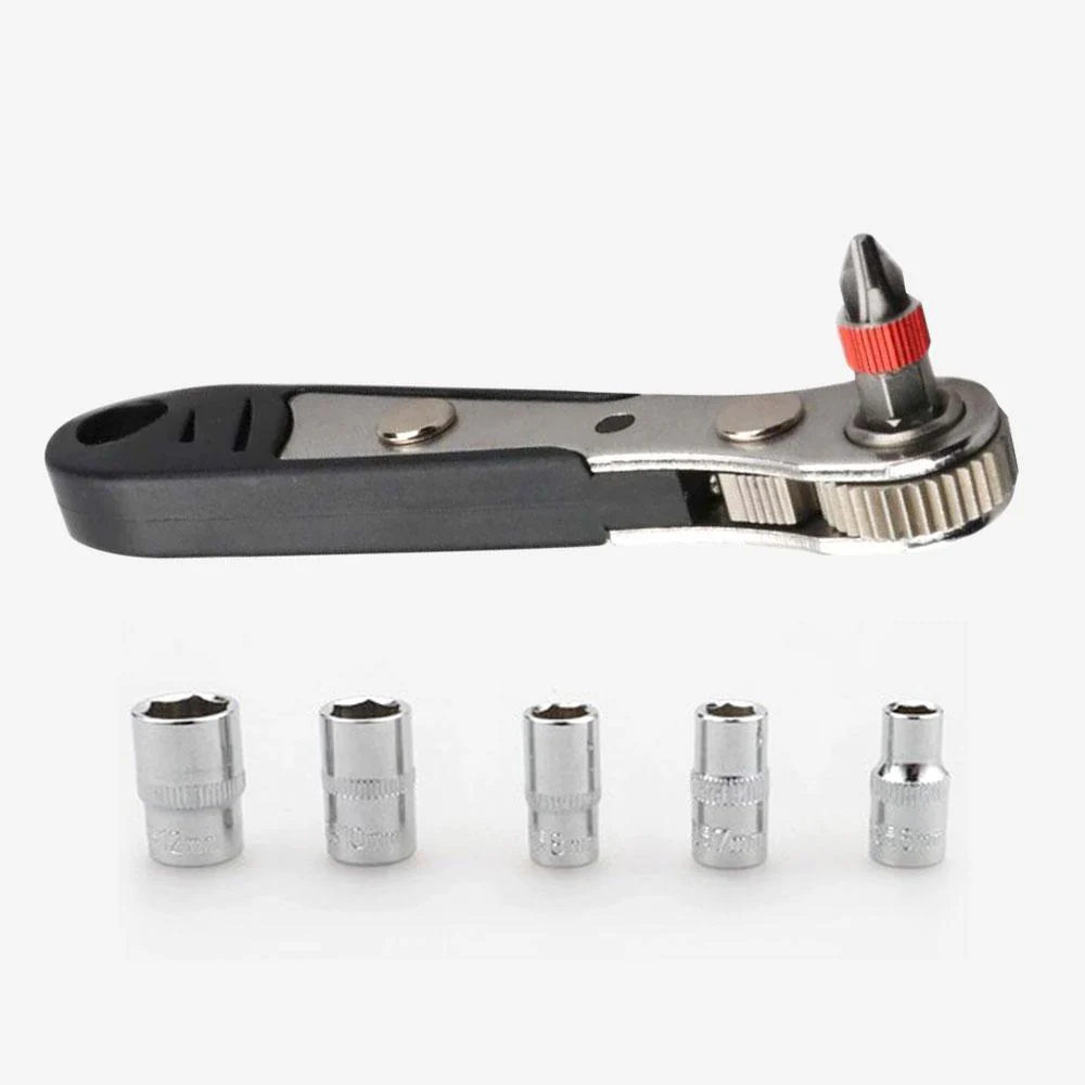 16pc Multi Purpose Mini Ratchet Wrench Bit Set - Image 6