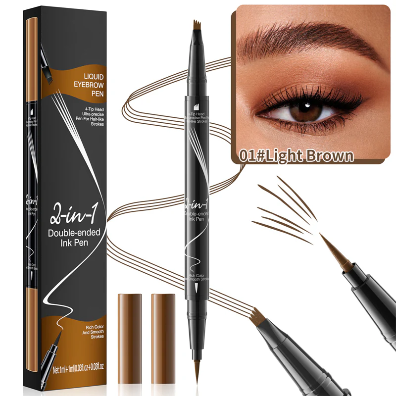 2-In-1 Waterproof Long-Lasting Eyebrow Pen - Image 17