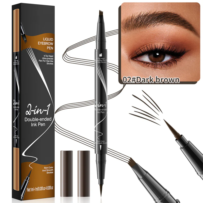 2-In-1 Waterproof Long-Lasting Eyebrow Pen - Image 24