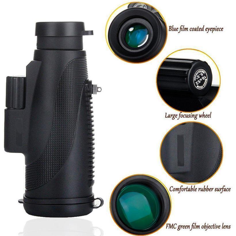 2019 New Waterproof 16X52 High Definition Monocular Telescope - Image 3