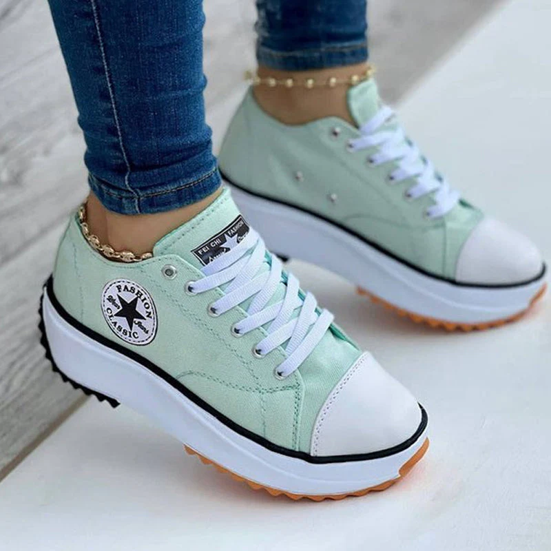2022 Canvas Shoes Women Fashion Trainers - Image 11