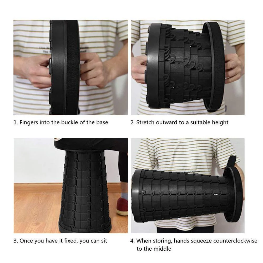 2023 Upgraded Retractable Folding Stool - Image 2