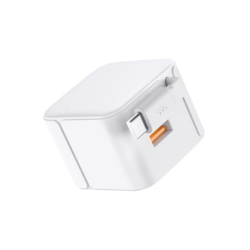20W PD Fast USB Charger Block with Retractable Type-C Cable - Image 22