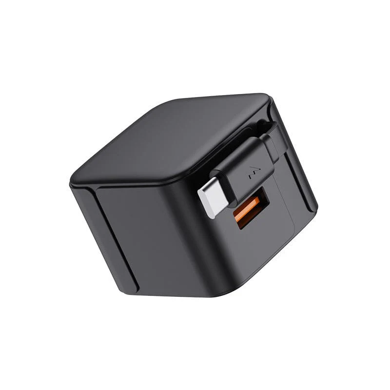 20W PD Fast USB Charger Block with Retractable Type-C Cable - Image 23