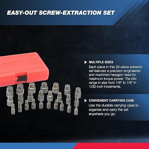 25Pcs Screw Extractor Set Multi - Image 6