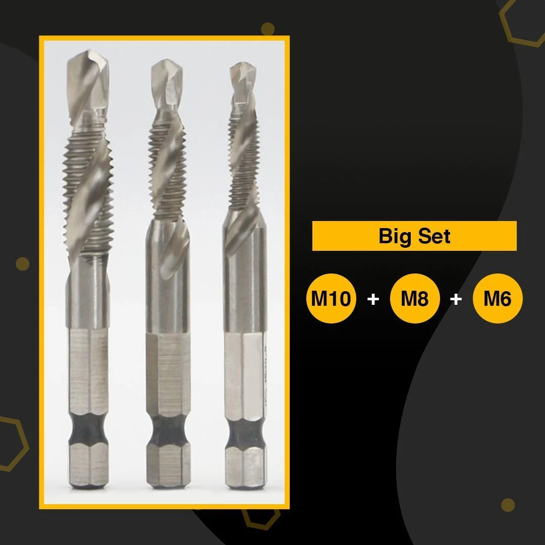 6pcs Thread Tap Drill Bits Set - Image 15