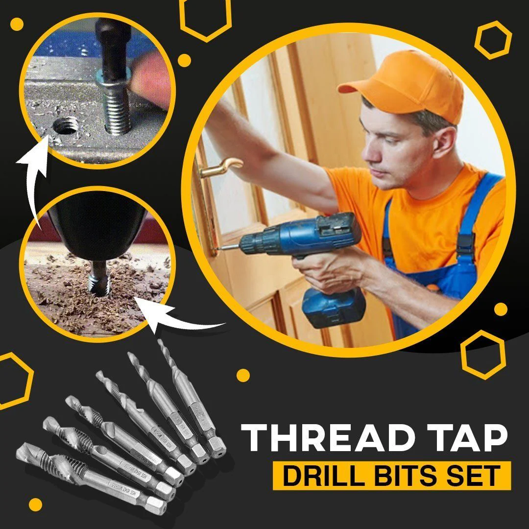 6pcs Thread Tap Drill Bits Set - Image 17