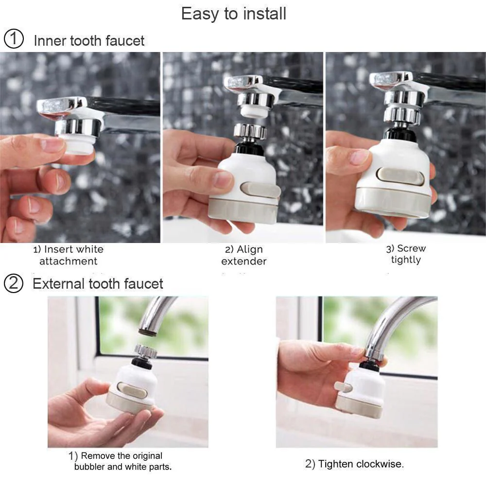 360° Swivel Water Saving Tap - Image 5