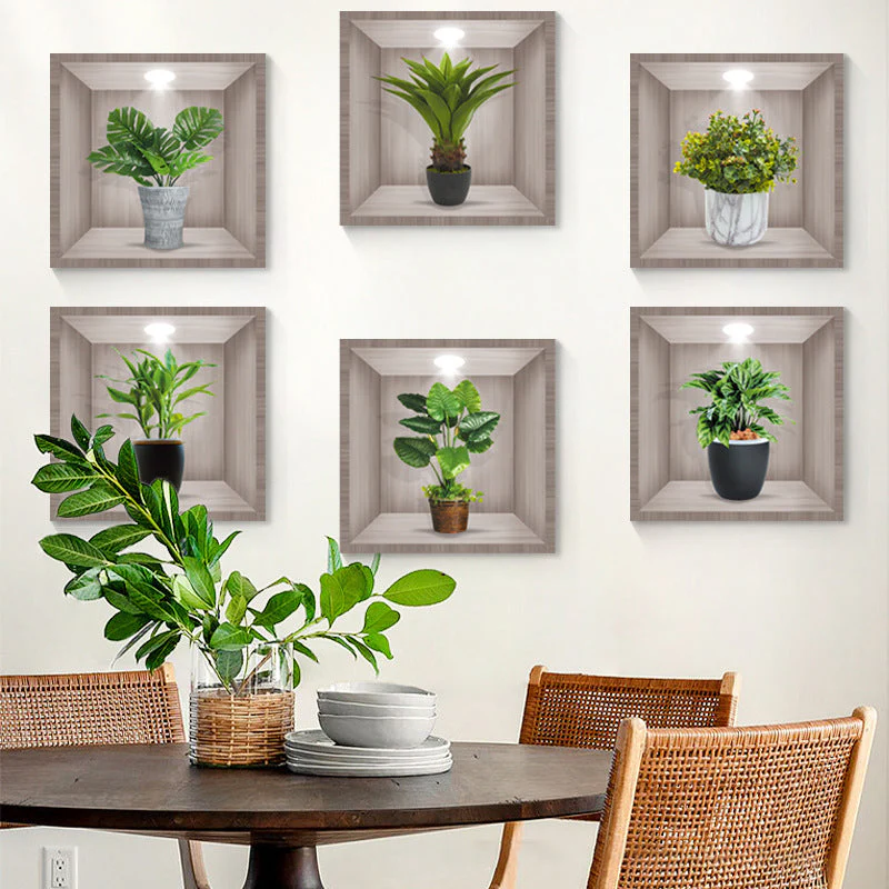 3D Flowers Vase Wall Sticker - Image 7
