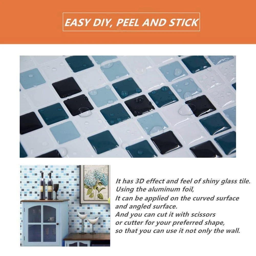 (🔥New Year Promotion) 3D Mosaic Tile Self-adhesive Stickers - Image 3