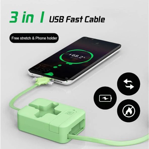 🎉CHRISTMAS SALE-50% O🎉4-in-1 Data Cable Phone Stand - Image 2