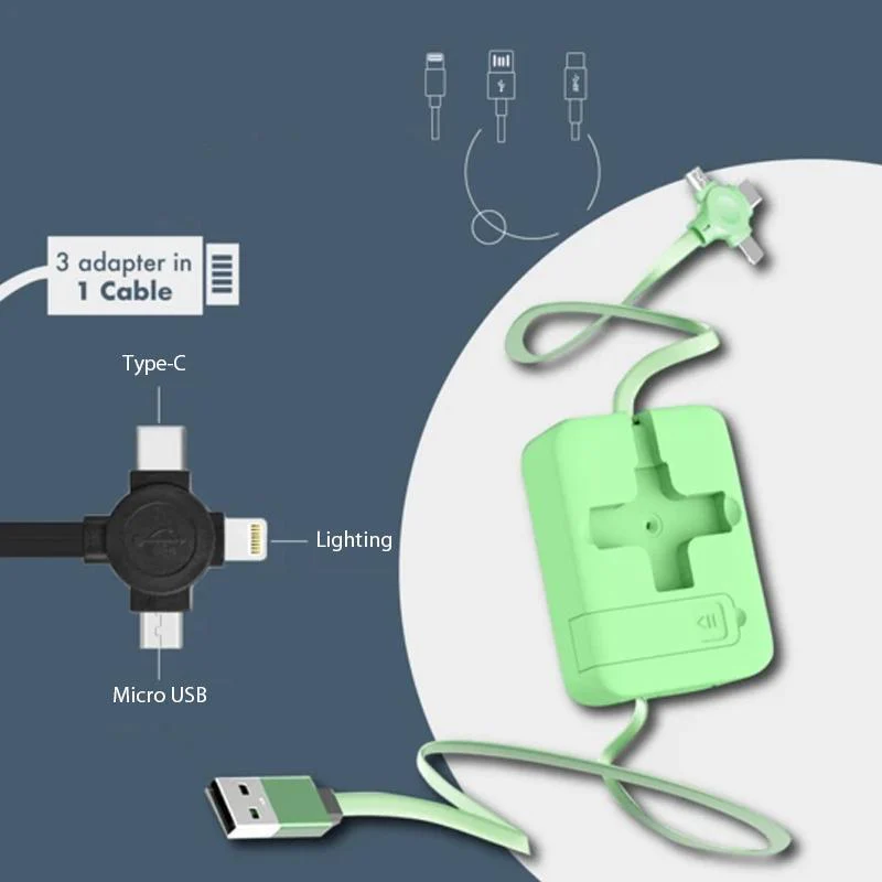 🎉CHRISTMAS SALE-50% O🎉4-in-1 Data Cable Phone Stand - Image 3