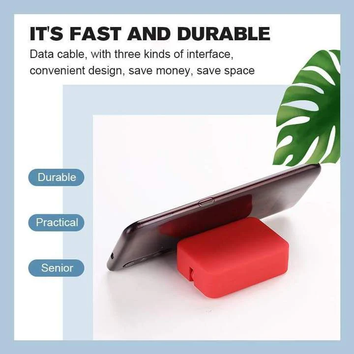 🎉CHRISTMAS SALE-50% O🎉4-in-1 Data Cable Phone Stand - Image 6