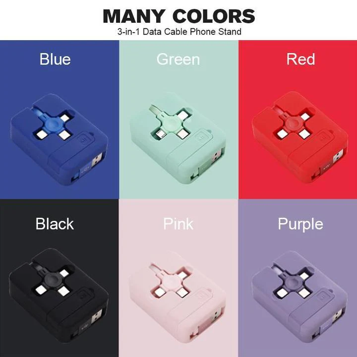🎁CHRISTMAS SALE-50% OFF🎁4-in-1 Data Cable Phone Stand - Image 12