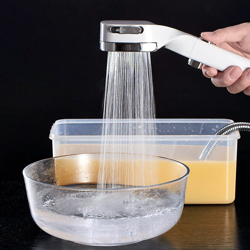 4-mode Handheld Pressurized Shower Head with Pause Switch - Image 6