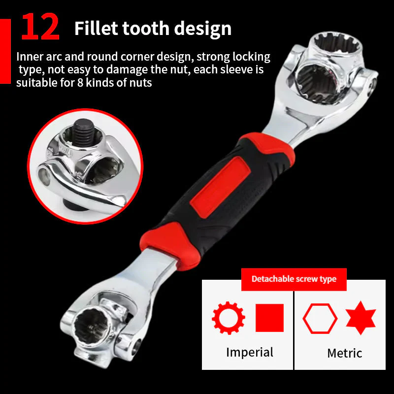 52 in 1 Universal Socket Spanner Wrench - Image 12