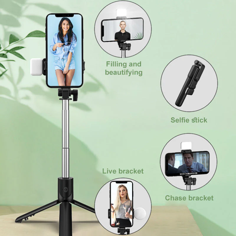 6 In 1 Wireless Bluetooth Selfie Stick - Image 12