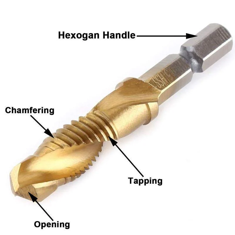 (đ„ON SALE AT 50%OFF)6 Piece Metric Thread Tap Drill Bits Set - Image 3