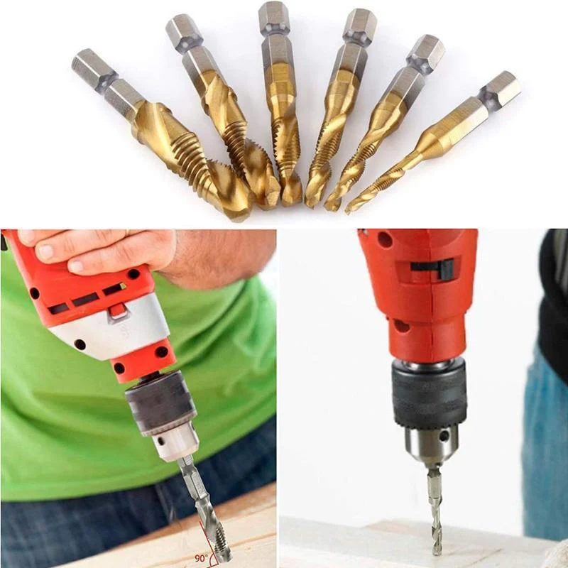 (đ„ON SALE AT 50%OFF)6 Piece Metric Thread Tap Drill Bits Set - Image 4