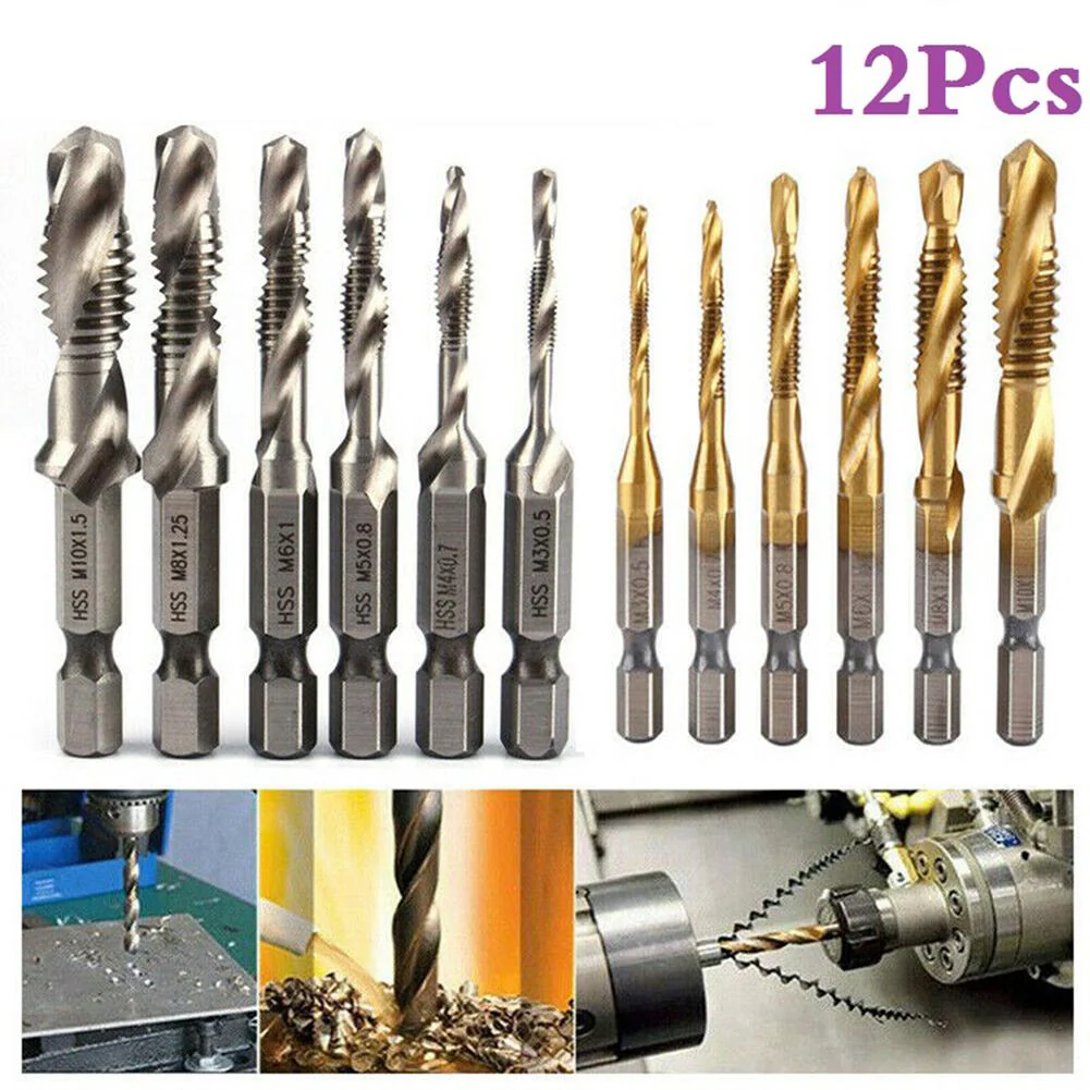 (đ„ON SALE AT 50%OFF)6 Piece Metric Thread Tap Drill Bits Set - Image 9