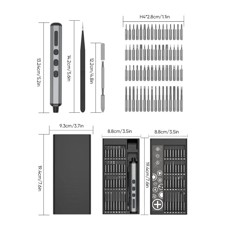 68 In 1 Mini Precision Electric Screwdriver Set - Image 3