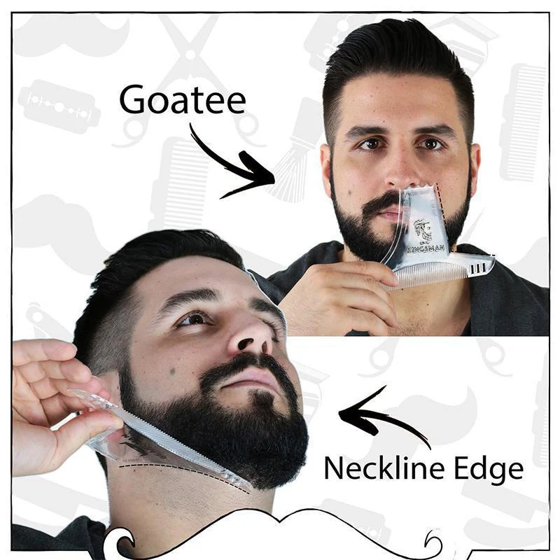 8 in 1 Comb Multi-liner Beard Shaper Template - Image 4