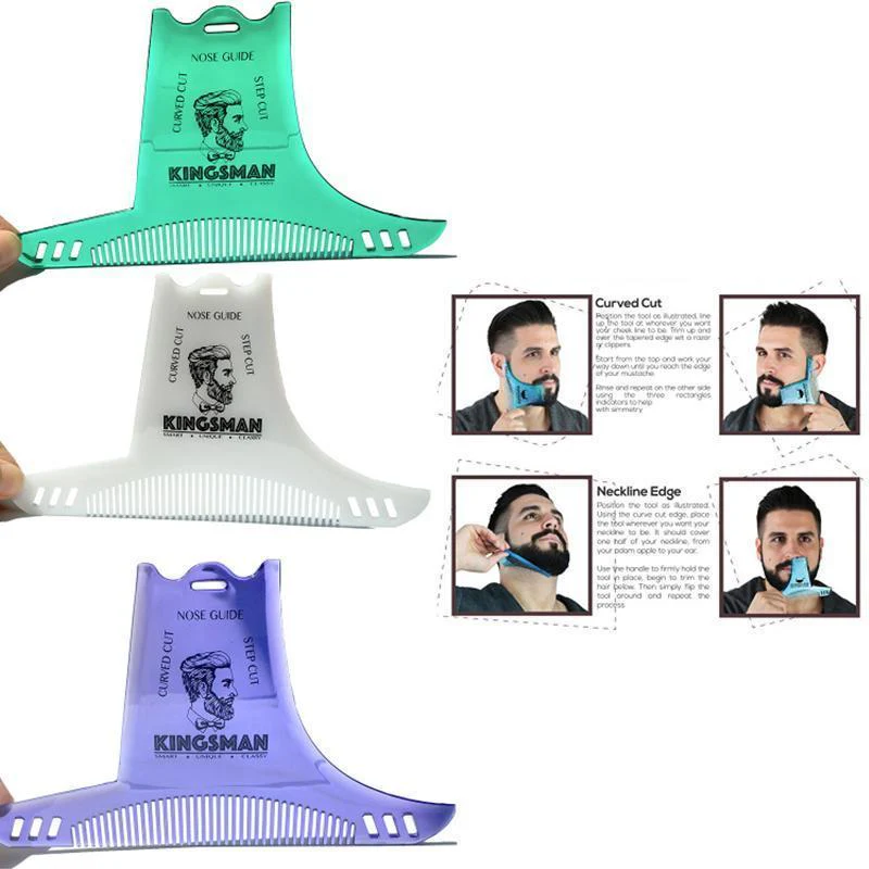8 in 1 Comb Multi-liner Beard Shaper Template - Image 8