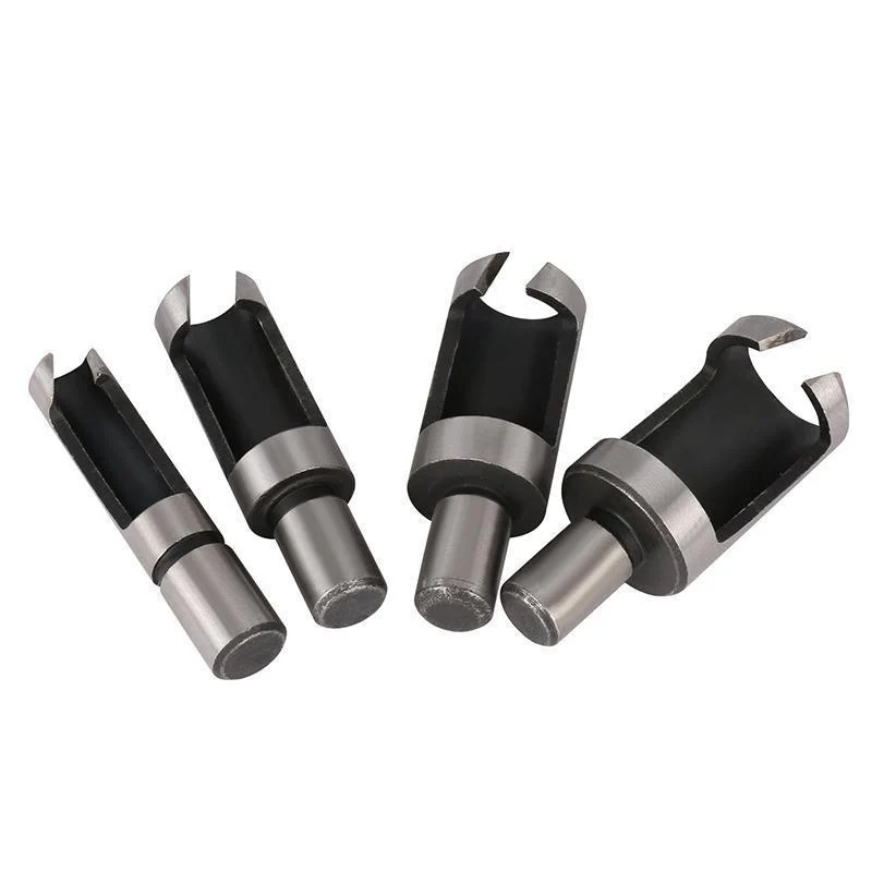 8 PCS Carbon Steel Plug Cutter Drill Bit Set(1/4'' ,3/8'' ,1/2'' ,5/8'') - Image 4