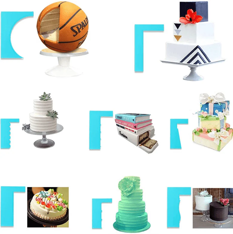 8-Style Cake Scrapers - Image 5