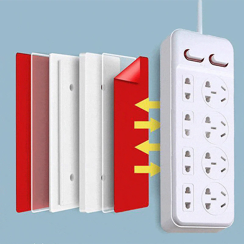 Adhesive Punch-free Socket Holder (5 PCS) - Image 2