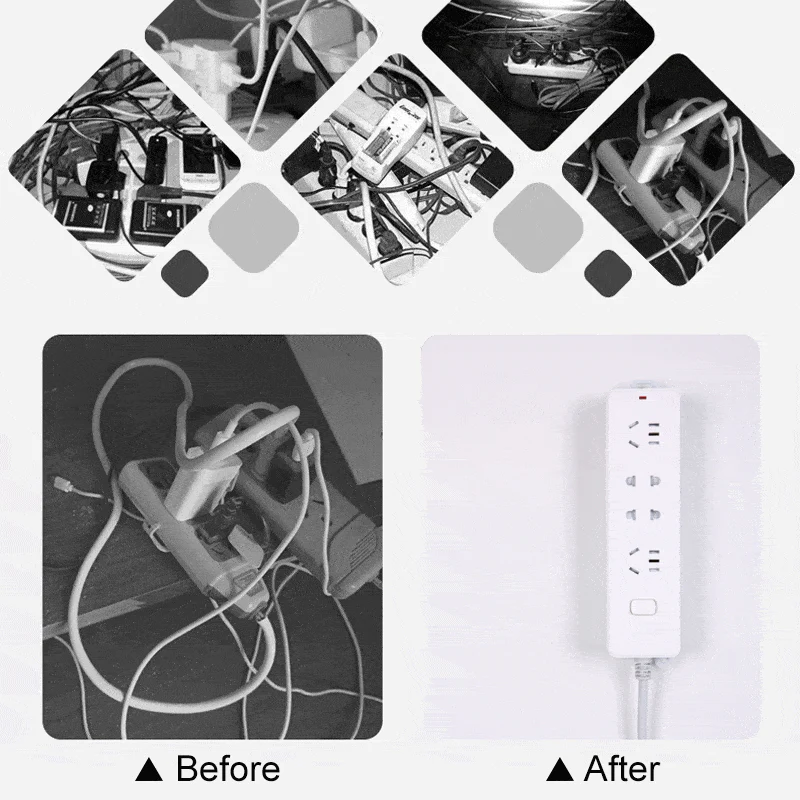 Adhesive Punch-free Socket Holder (5 PCS) - Image 4