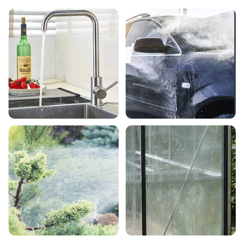Adjustable Metal Nozzle Garden Hose Sprinkler - Image 12