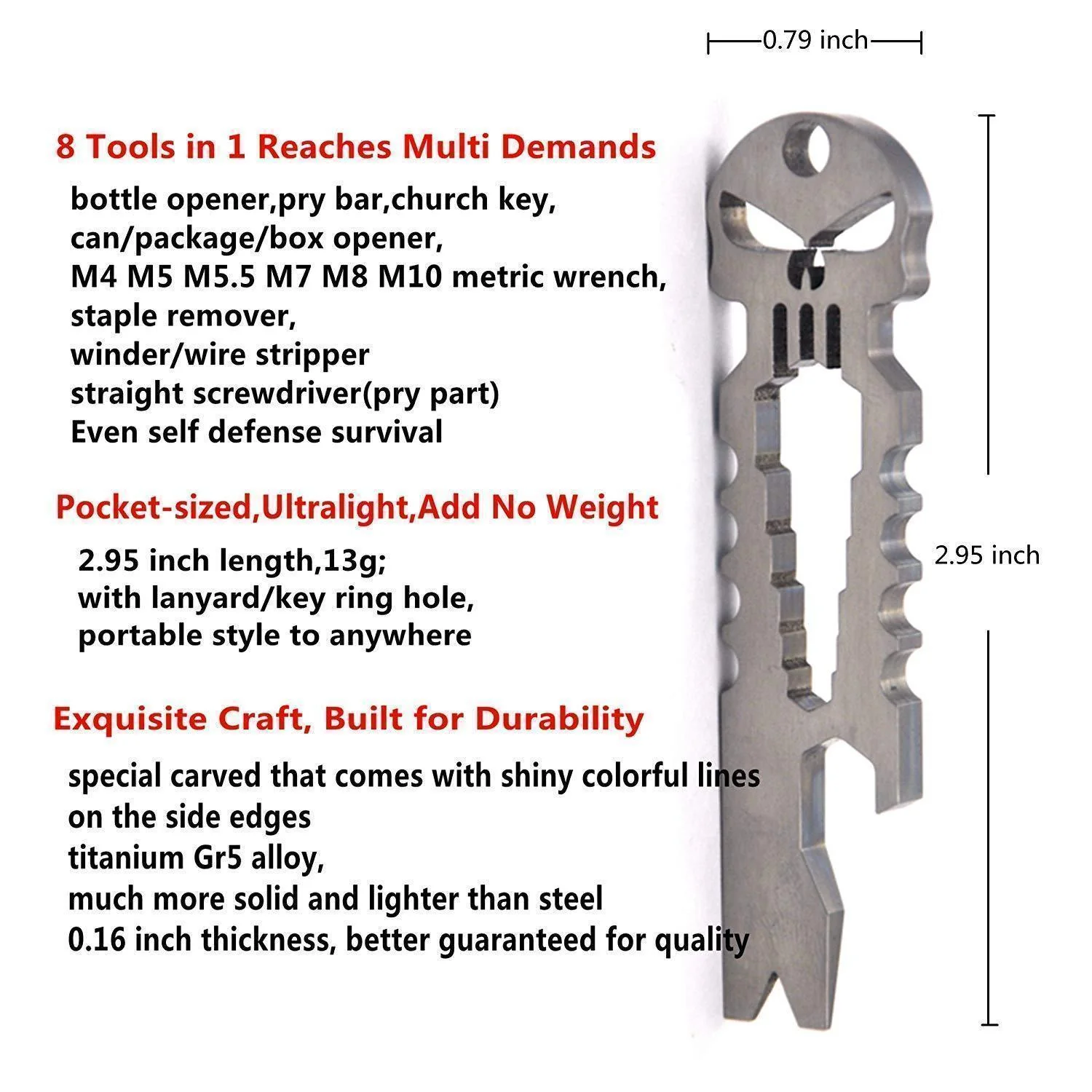 Amenitee 8-in-1 Multi-functional EDC Tool - Image 12