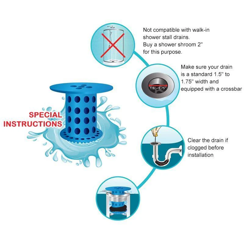 Anti-clogging Drainage Protector, 3 PCs - Image 3