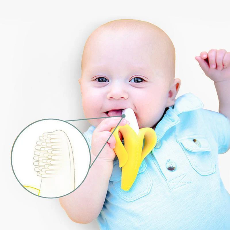 Baby Banana Training Toothbrush & Teether - Image 3