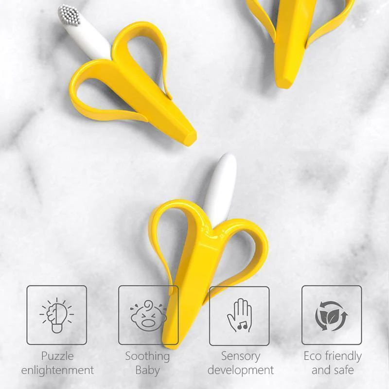 Baby Banana Training Toothbrush & Teether - Image 4