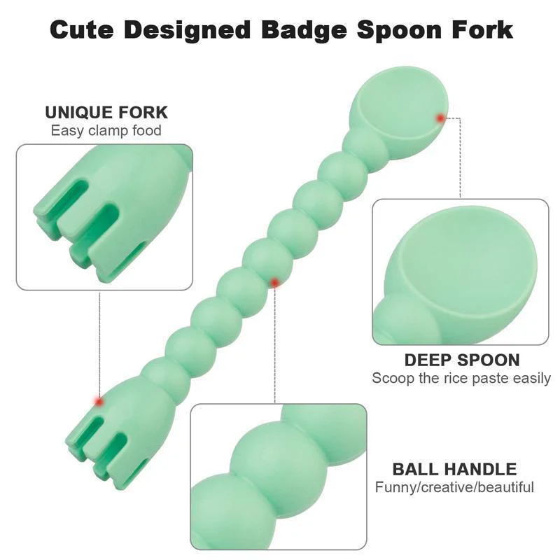 Baby Feeding Set Spoon and Fork( Set Of 3 ) - Image 3